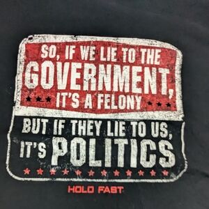 Hold Fast Lying To Government - Felony.  Government Lying to Us - Politics 3X
